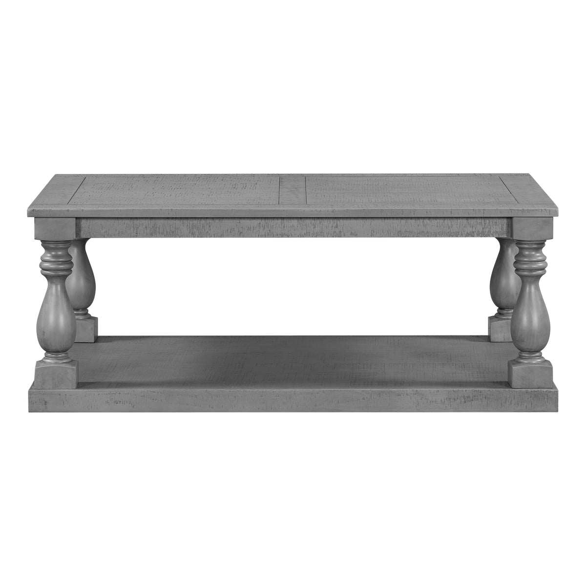 Gray Vase-Column Coffee Table