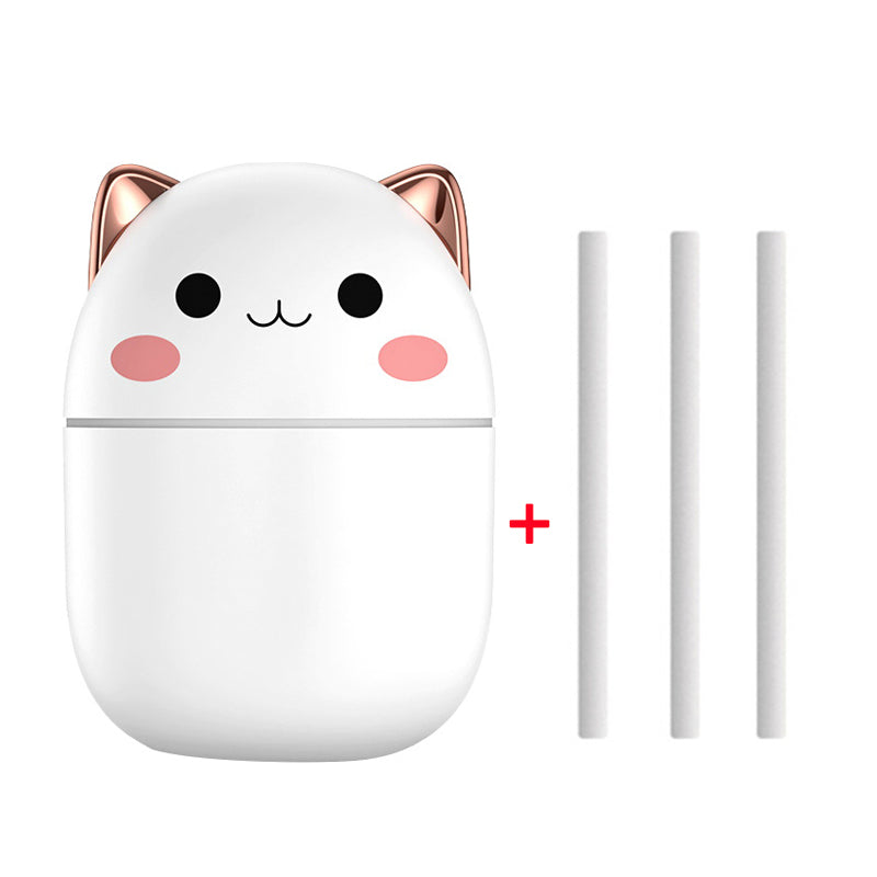 White Cat-Form Humidifier