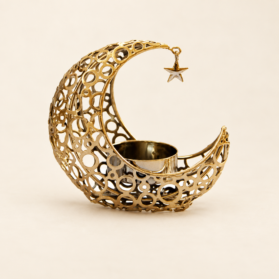 Crescent Moon Tealight Holder