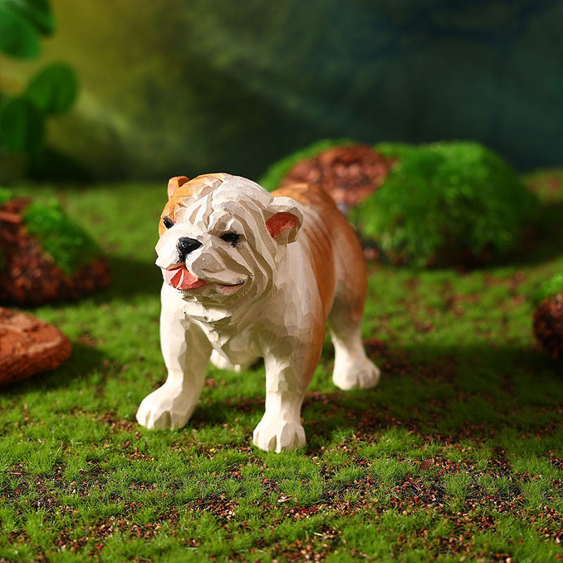 Painted Bulldog Ornament