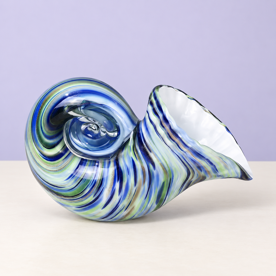 Blue-Green Conch Vessel
