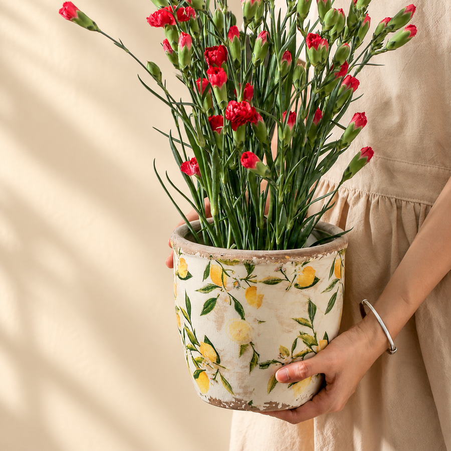 Lemon-Pattern Planter