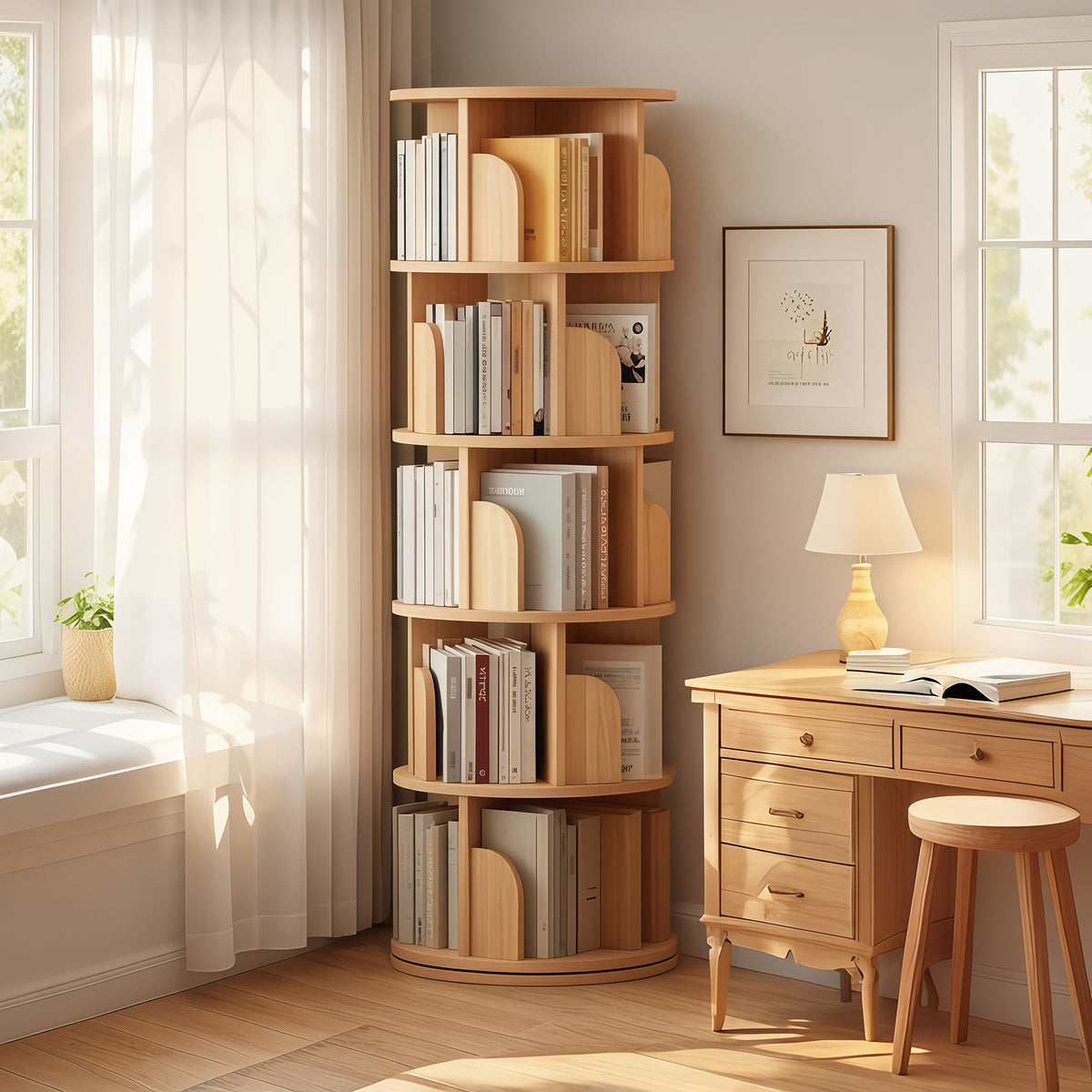 Rotating Book Tower