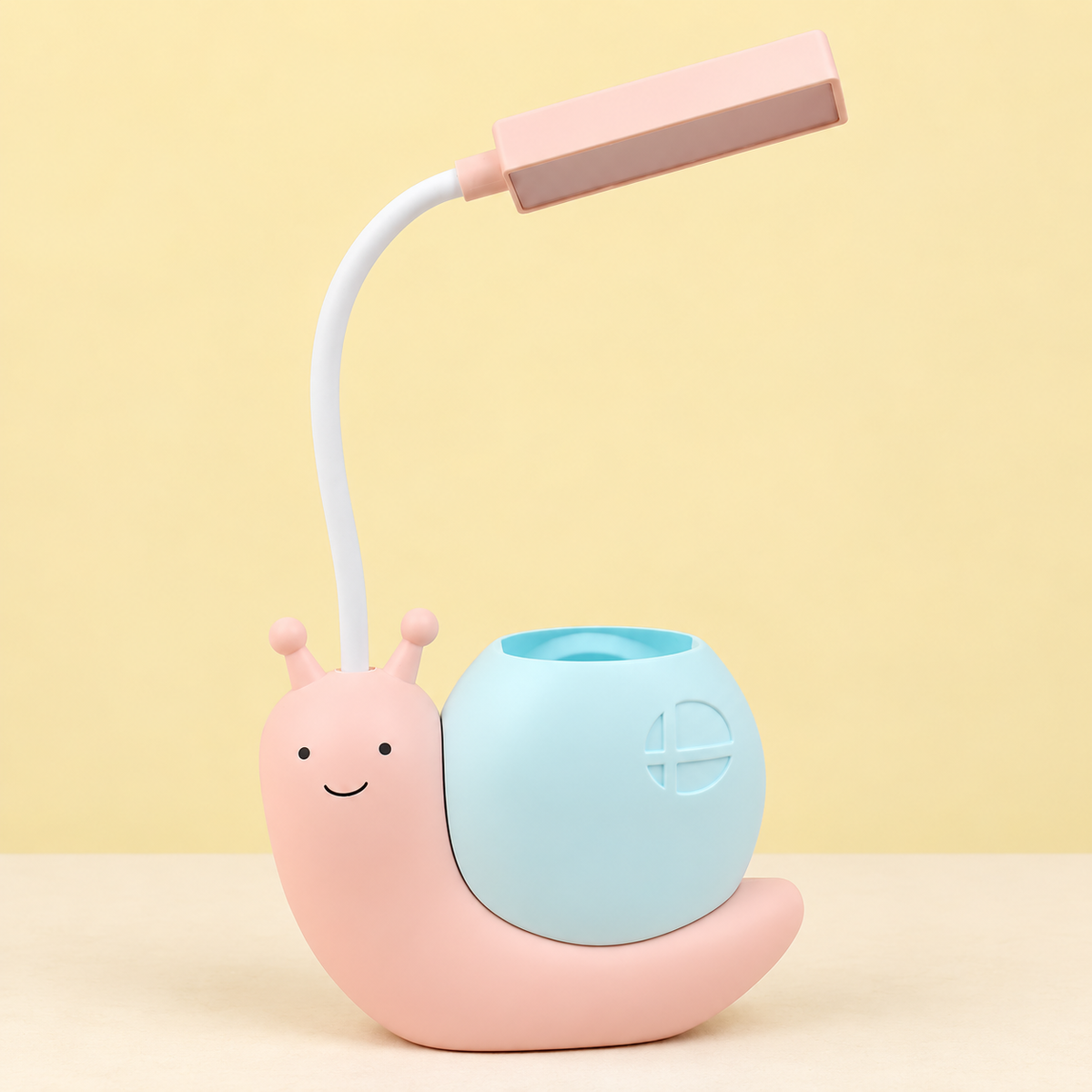 Pink-and-Blue Snail Desk Light
