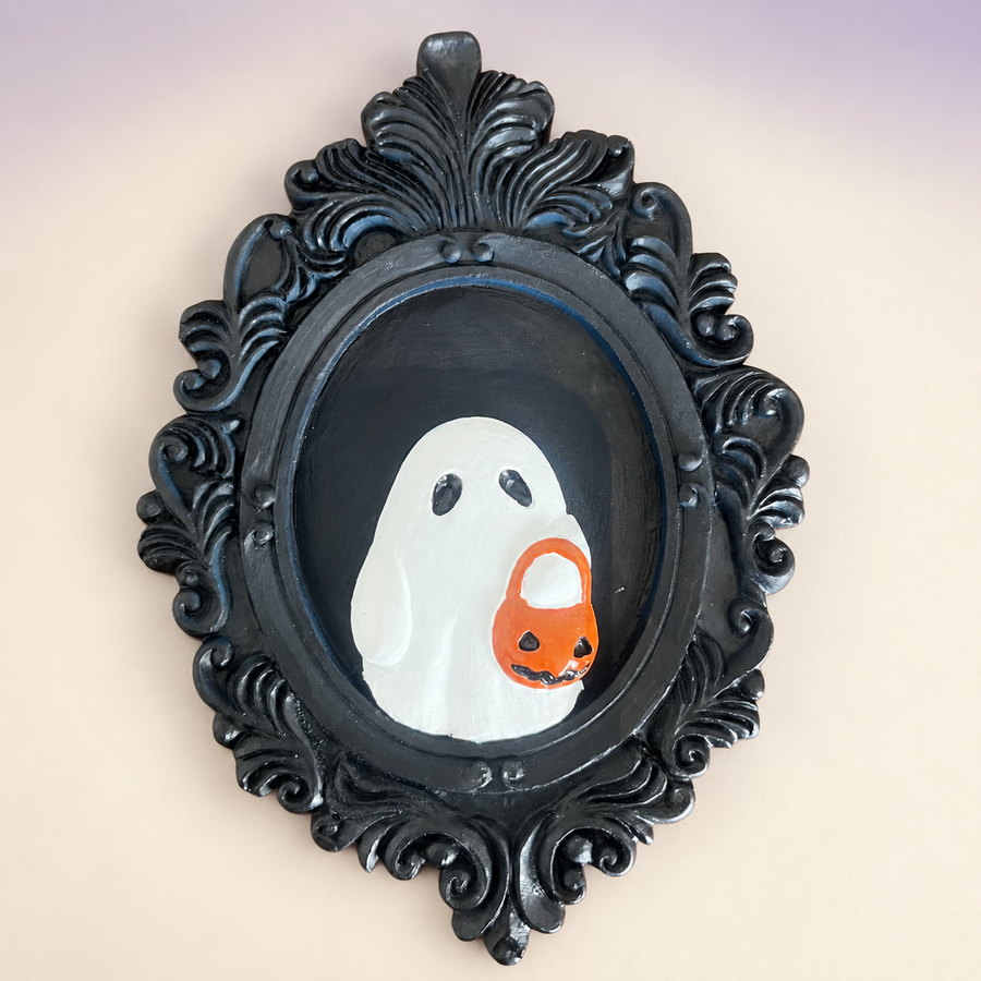 Framed Trick-or-Treat Ghost