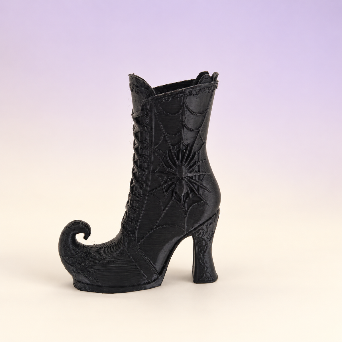 Spiderweb Witch-Boot Desk Holder