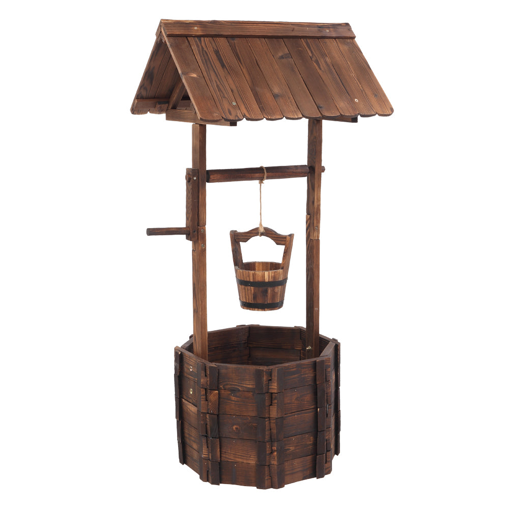 Roofed Wishing-Well Planter