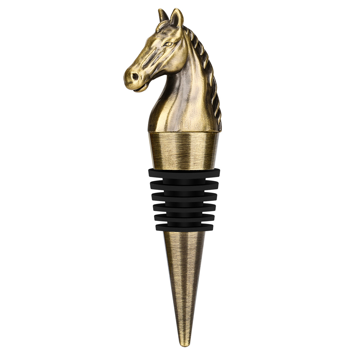 Bronze Horse-Head Bottle Stopper
