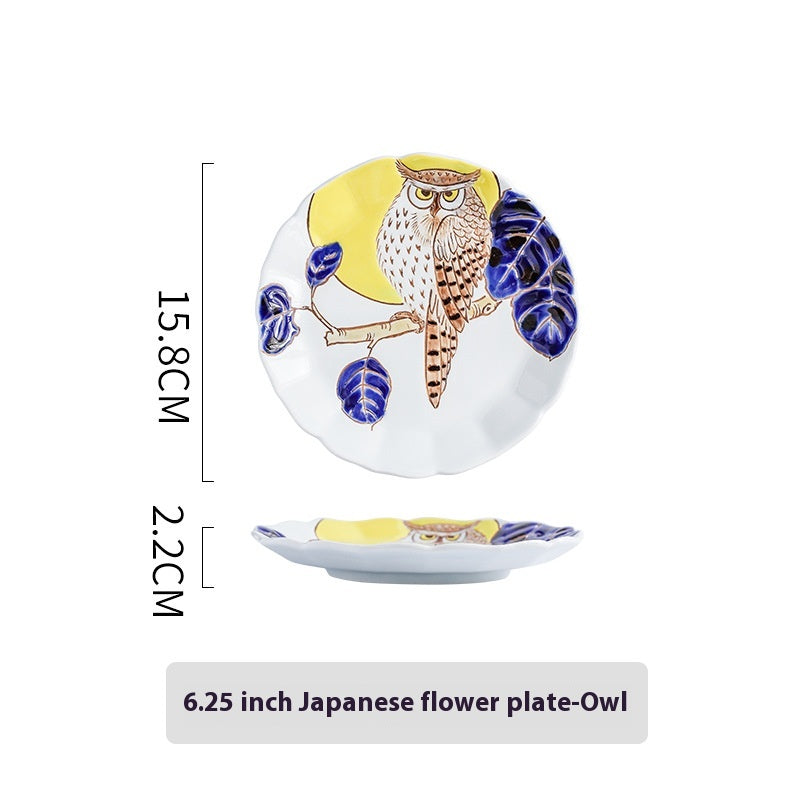 Owl Illustration Plate