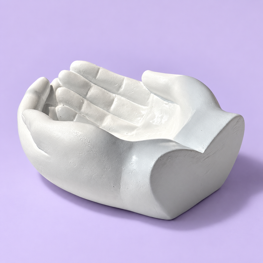 Sculptural Hands Jewelry Tray