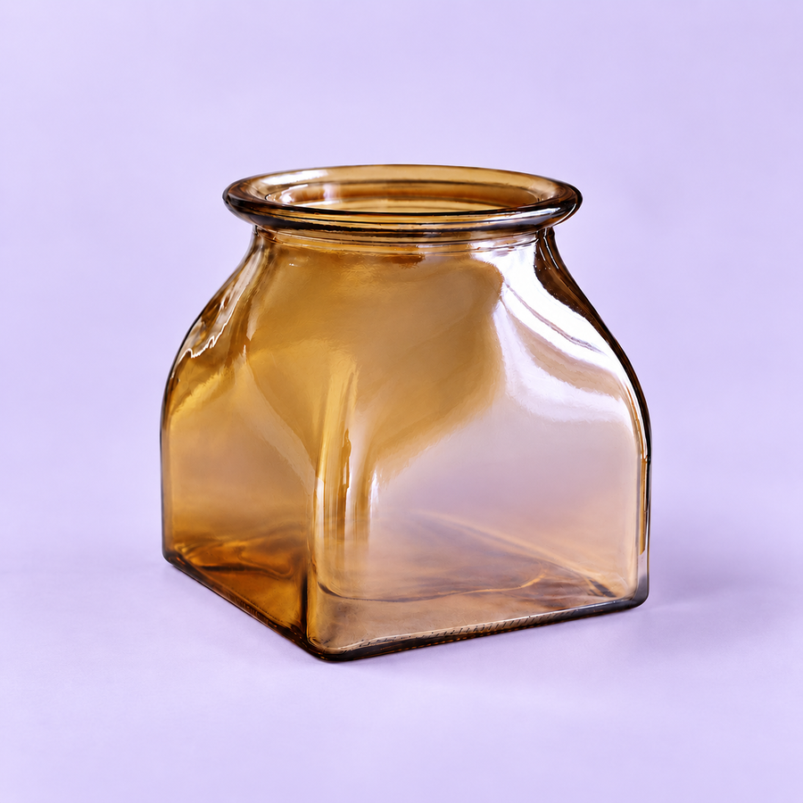 Amber Glass Vase
