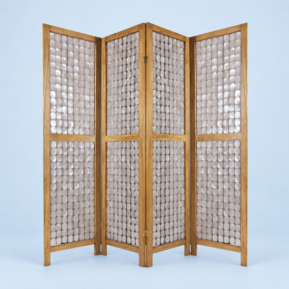 Shell-Curtain Folding Screen