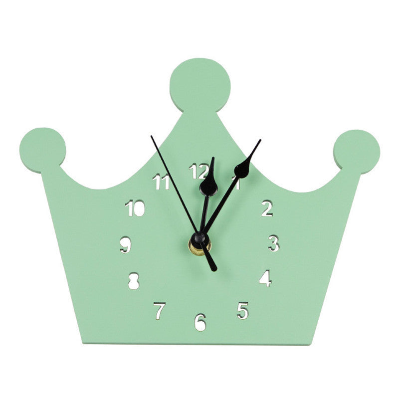 Mint Crown Wall Clock