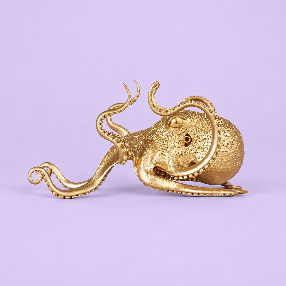 Gold-Colored Octopus Desk Stand