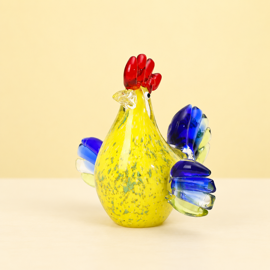 Colorful Glass Rooster