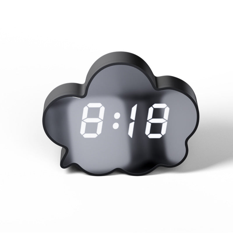 Black Cloud Mirror Clock