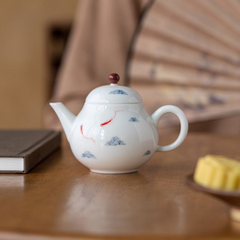 Fish Pattern Pear Teapot
