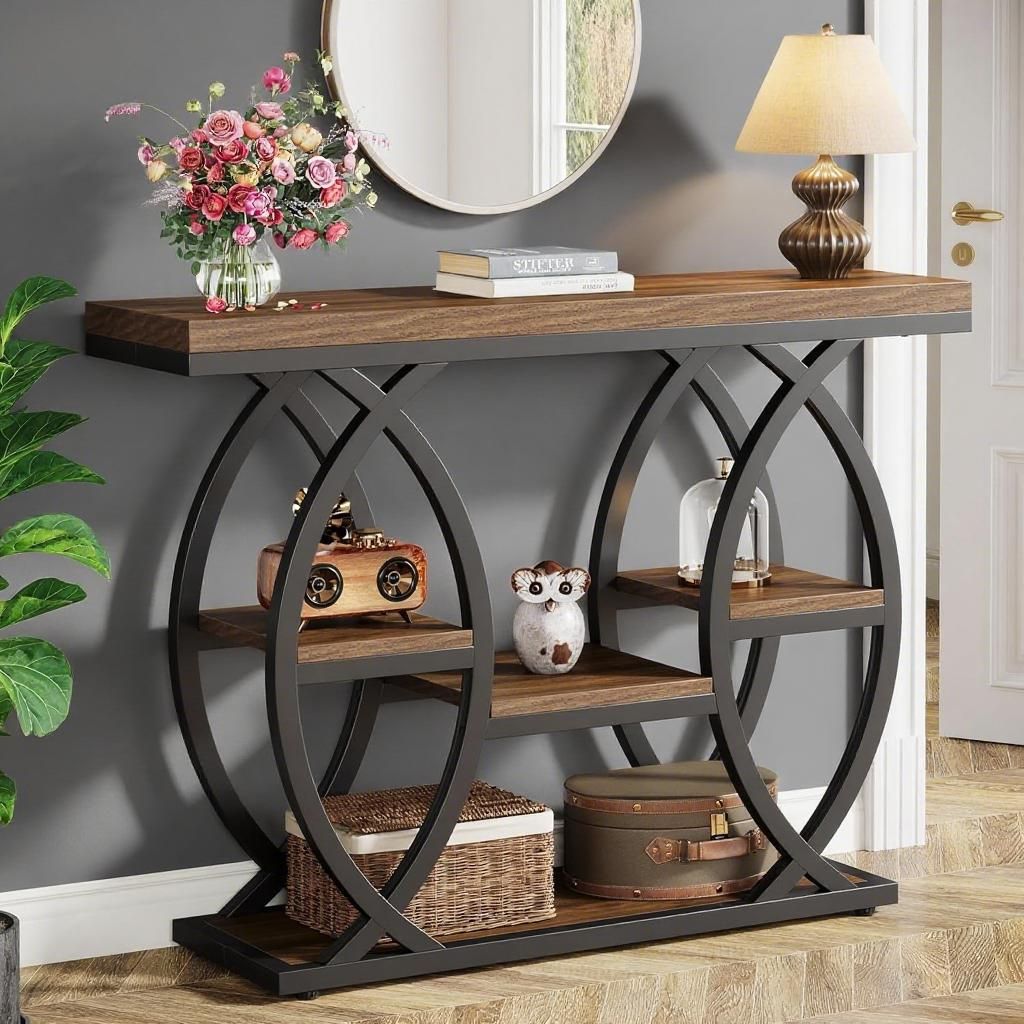 Staggered Four-Tier Console