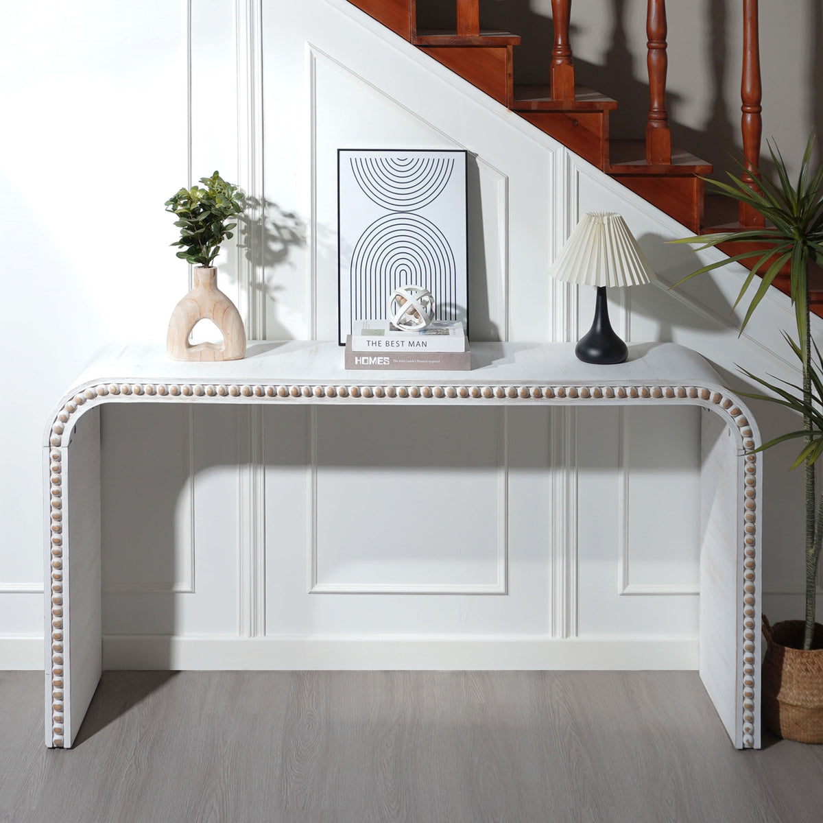 Beaded Waterfall Console Table