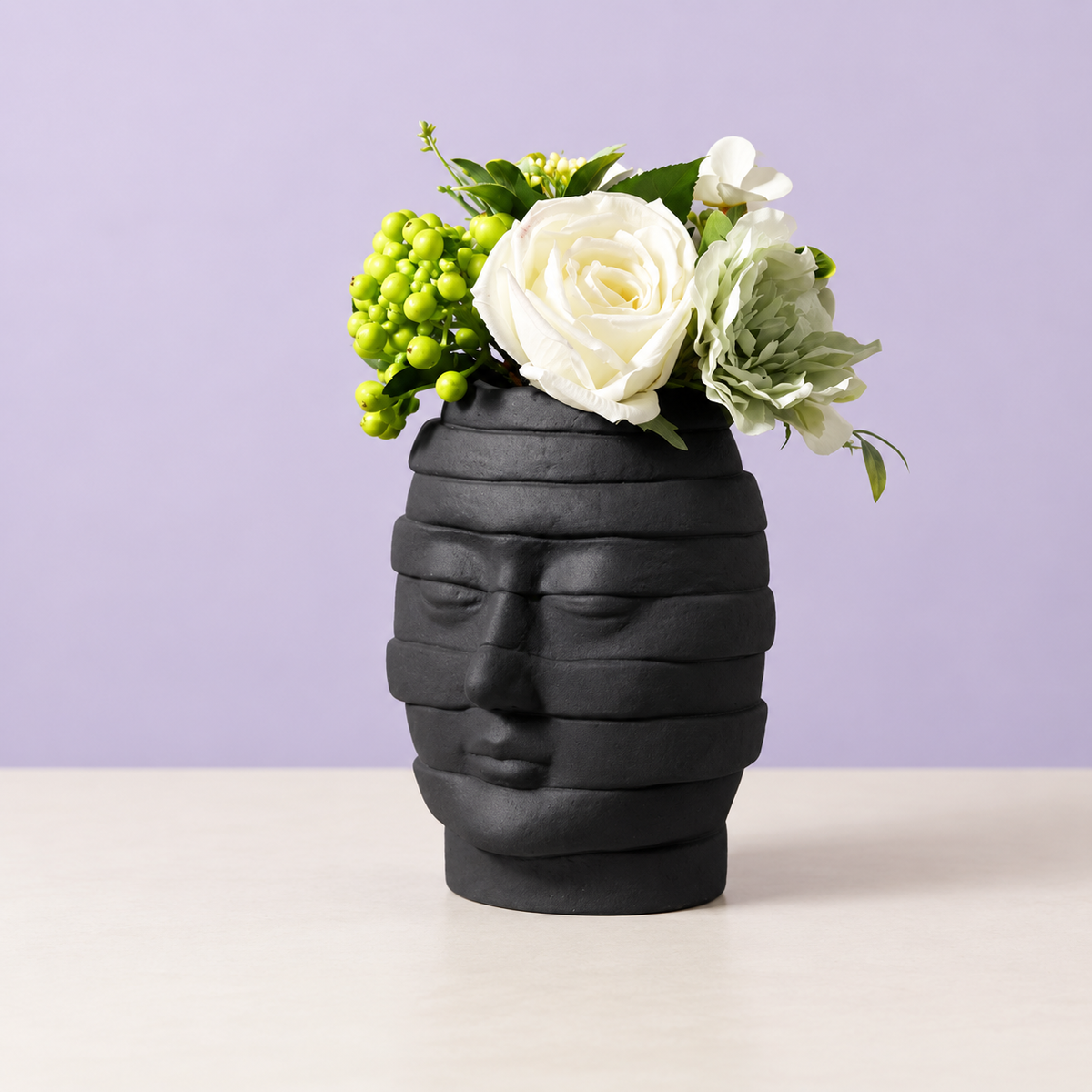 Offset Face Vase