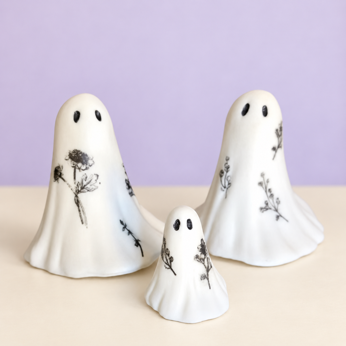 Botanical Ghost Ornament Set