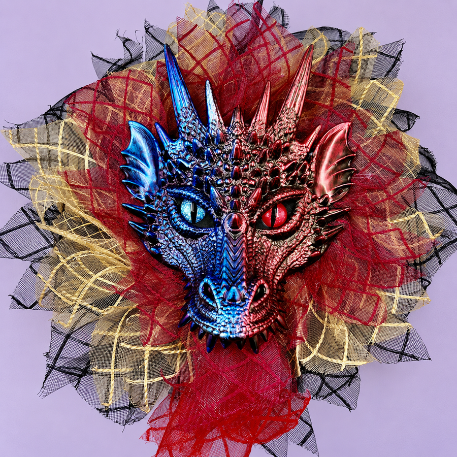 Horned Dragon Wreath