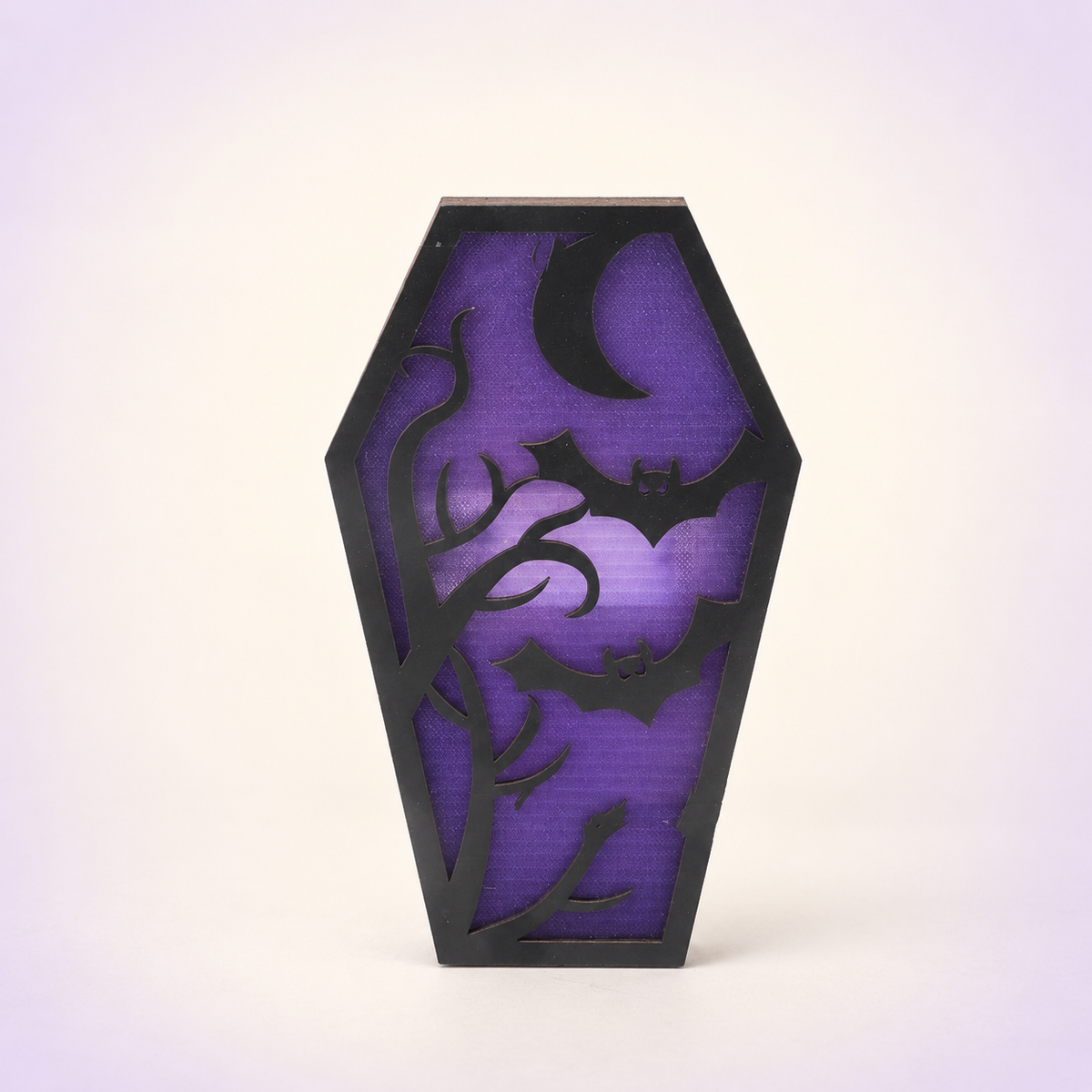 Layered Bat Coffin Ornament