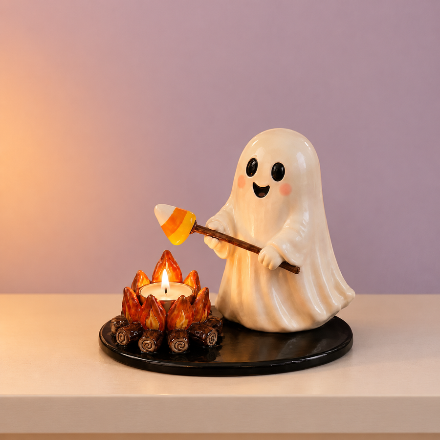 Campfire Ghost Tea Light Holder