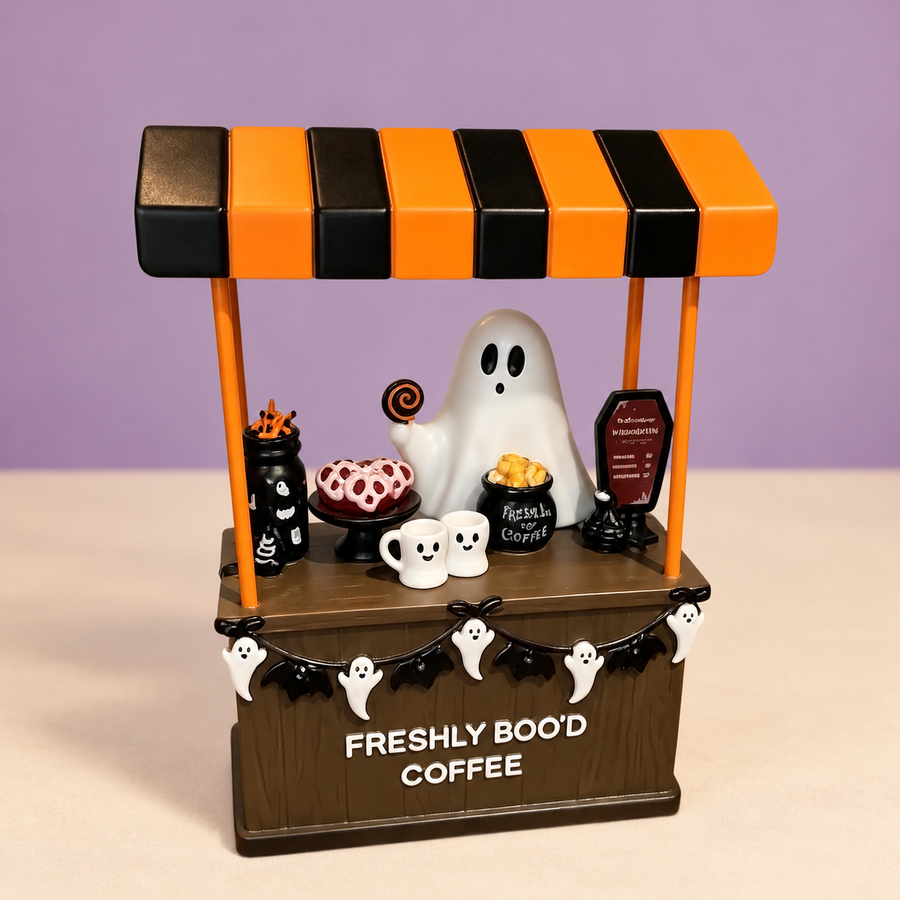 Ghost Coffee-Stall Tabletop Scene