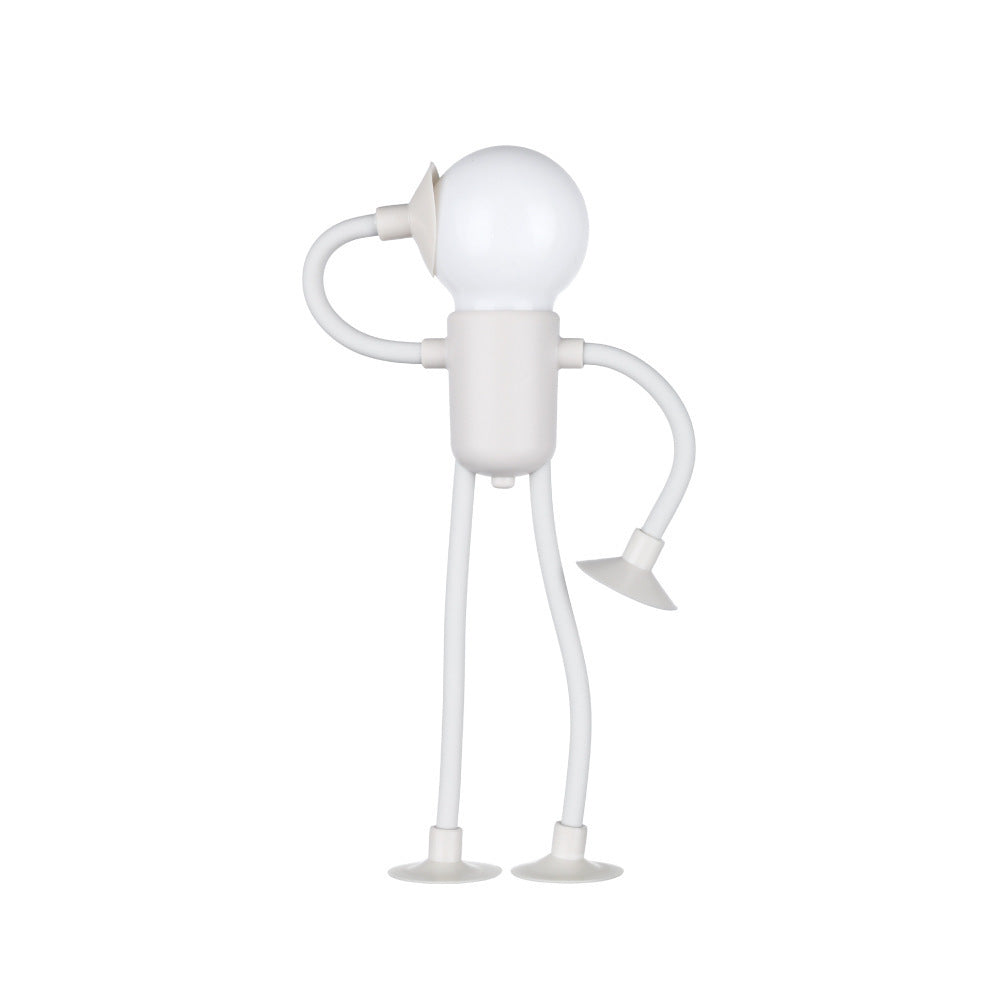 Cream Bulb-Head Figure Lamp