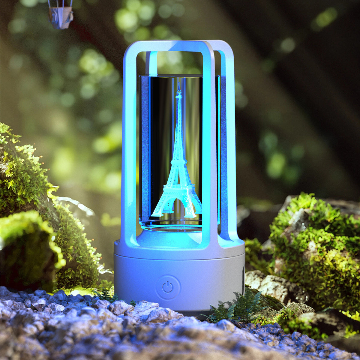 Tower-in-a-Frame Lamp