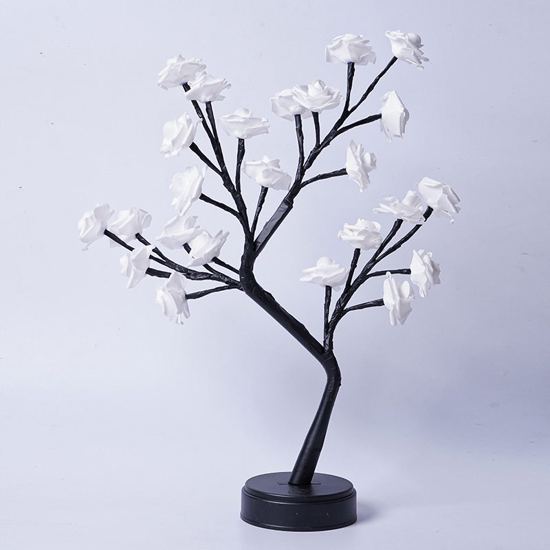 White Rose Branch Accent Light