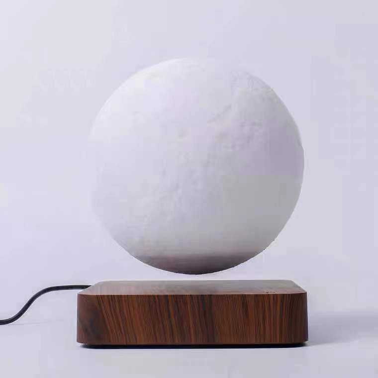 Moon Sphere with Brown Display Base
